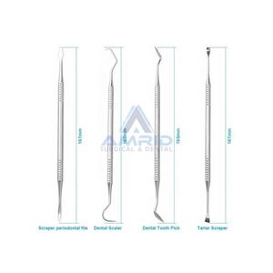 Ensemble de 3 outils de diagnostic Kit d'examen dentaire de base en dentisterie Ensemble de 3 instruments dentaires de base Équipements dentaires CE - Product Image 4