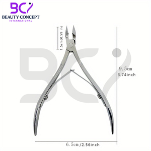 Cortauñas de acero inoxidable con acabado a mano para uñas y cutículas de 15 pulgadas, herramienta de manicura - Product Image 6