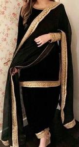 Nouveau indien pakistanais indien pakistanais vêtements ethniques Punjabi Designer broderie lourde travail fête porter costume pour dames - Product Image 3