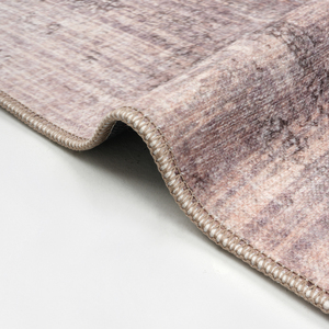 Alfombra Turca Art Deco Vintage Suave en Tono Taupe Beige, Lavable, Plegable, de Pelo Corto, Fabricante OEM ODM - Product Image 6