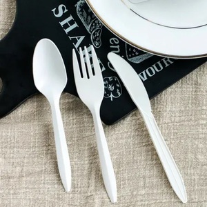 Juego de cubiertos pesados medios PP/PS Juego de cubiertos de plástico de fuerza de seguridad alimentaria desechable Nuevo Cubiertos de durabilidad superior - Product Image 4