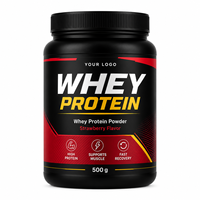 Complément alimentaire sportif pré-entraînement pour adultes, marque privée OEM, 500g, croissance musculaire, récupération rapide, énergie