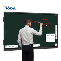 Pizarra Digital Inteligente Yoda de 86 Pulgadas, Portátil, con Pantalla Táctil, Soporte, Pizarra Electrónica Interactiva para el Aula