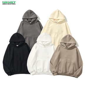 NOUVEAU Sweat-shirts à poche en molleton 100% coton, personnalisés avec broderie, impression numérique en relief, unis, pour l'hiver, avec logo personnalisé sublimé pour hommes - Product Image 1