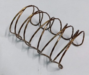 Bracelet en laiton à manchette ouverte réglable Bracelet de manchette en laiton minimaliste, Bracelet en fil de laiton brut martelé - Product Image 2