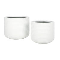 UNI EXIM Produsen Langsung Pot Bunga Modern Fiberstone Ringan Kustom untuk Rumah dan Taman Model Vietnam FLP028