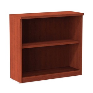 Bibliothèque à 2 étagères Alera Valencia Series ALEVA633032MC, cerisier moyen, 31,75 po. X 14 pouces X 29,5 pouces Installation de type vertical - Product Image 1