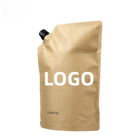 Pochette à bec imprimée personnalisée 100ml 200ml 250ml 500ml Désinfectant Lavage des mains Soupe Liquide Recharge Poche à bec