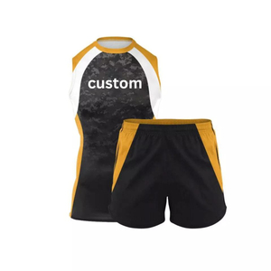 Camisetas de fútbol americano con capucha de compresión personalizadas para jóvenes y adultos 7v7 uniformes de fútbol con bandera OEM suministro de servicio ropa de equipo - Product Image 6