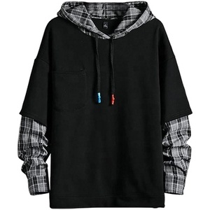Sweat à capuche classique pour homme, coupe régulière, 100% coton, imperméable, motif imprimé, streetwear décontracté de haute qualité, automne - Product Image 1