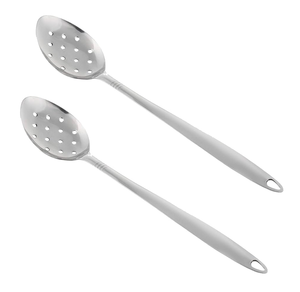 Direct Factory Sale 304 Mirrored Steel Cooking Spoon 4-Pieces Utensils <b>Buffet</b> <b>Server</b> Kitchen Cooking Utensil Set - Product Image 4