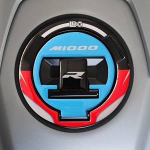 Protezione per tappo serbatoio con adesivo per moto in resina 3D compatibile con BMW M 1000 R - Product Image 2