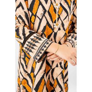 Traje Casual Naranja Karandi de 2 Piezas para Mujer, Diseño Sin Coser - Product Image 6