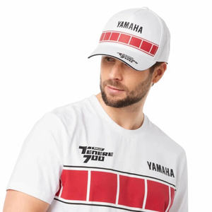 Gorra Blanca Original Yamaha Tnr 700 N22TN121W000 Transpirable con Estampado Técnico - Product Image 2