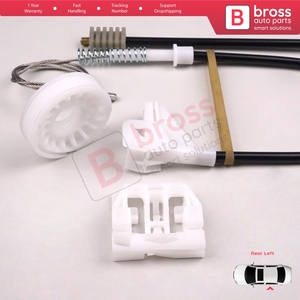 BWR547 ensemble de réparation de lève-vitre électrique porte arrière gauche pour Octavia MK1 1U 1U2 1U5 2001-2010 4/5 porte lifting 1U0839461B - Product Image 6