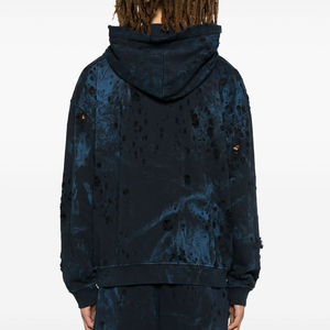 Sweat à capuche de base en coton mélangé de bonne qualité Meilleur article Fresh Piece Industry Trending Product Men Distressed Hoodie - Product Image 3