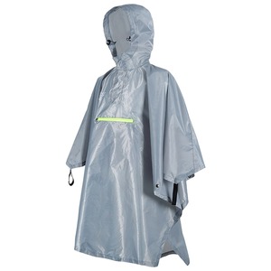 Chubasquero de poliéster 2025 industrial hecho a medida OEM 100%, Con cremallera larga chaqueta impermeable, cortavientos con capucha, temporada de lluvia para exteriores - Product Image 5