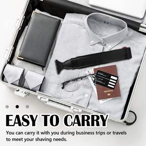 Depiladora Corporal Plegable con Mango Ergonómico para Hombres, Removedor de Vello de Espalda con 2 Cabezales de Afeitado - Product Image 5