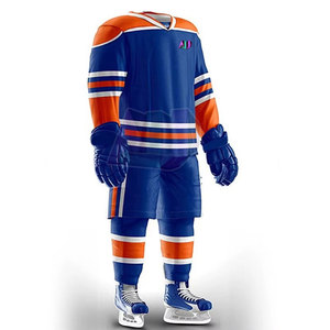 Uniformes de Hockey sobre Hielo Cómodos y Duraderos con MOQ Bajo, 100% Poliéster, Absorben la Humedad y Son Transpirables, Tallas y Colores Personalizados - Product Image 2