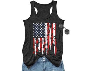 Nueva camiseta sin mangas de mujer de poliéster impresa sublimada con logotipo frontal LARGO DE PUNTO transpirable al por mayor para correr y gimnasio - Product Image 4