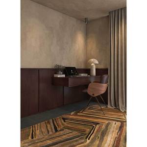 Genesis Hand Tufted <b>Wool</b> & Viscose Rugs Beige & <b>Brown</b> Abstract Pattern for Home Use-Tra-13529 - Product Image 5