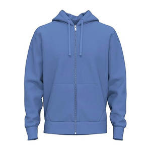 Sudaderas con capucha y suéteres/sudaderas con capucha unisex mezclado ecológico venta al por mayor de hombres de color sólido informal de manga larga con capucha - Product Image 3