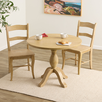Chaise de salle à manger en bois classique Cadre en bois massif pour ensemble de salle à manger