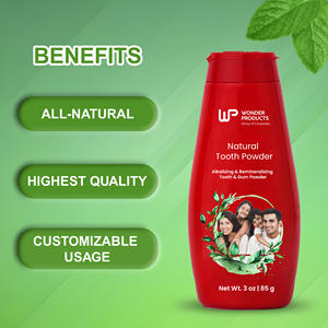 Meilleure vente de poudre de dentifrice 85gm pour tous les groupes d'âge Soins bucco-dentaires disponible au prix de gros avec logo personnalisé - Product Image 2