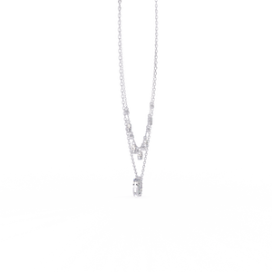 Magnifique collier pour femme en or 18 carats avec diamants de laboratoire - Product Image 5