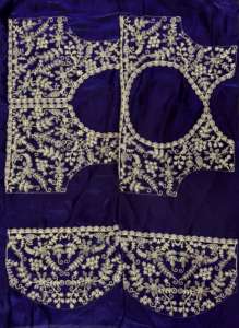 Bollywood diseño suave espacio seda con bordado Sari mujer moda fabricante y proveedor de Surat - Product Image 6