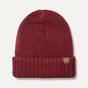 Bonnet tricoté promotionnel personnalisé à broder, bonnet d'hiver pour le ski, bonnet de sport côtelé à revers, vente chaude - Product Image 5