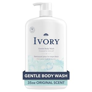 Gel de Baño Corporal Ivory, Hidratante, Nutritivo, Revitalizante para la Piel, Fórmula Suave con Manteca de Karité para Mujeres Adultas, Sin Colorantes, Textura Espesa - Product Image 1