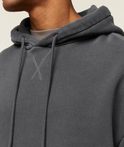 เสื้อฮู้ดแขนยาวสำหรับผู้ชายเสื้อผ้าฟิตเนสแขนยาวแบบสตรีทสวมใส่สบายโลโก้ตามสั่ง - Product Image 3