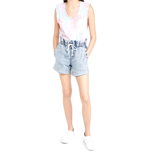 2023 nuevos pantalones cortos de mezclilla desgastados para mujer, pantalones vaqueros lavados transpirables, venta al por mayor, pantalones cortos de la mejor calidad a bajo precio - Product Image 5