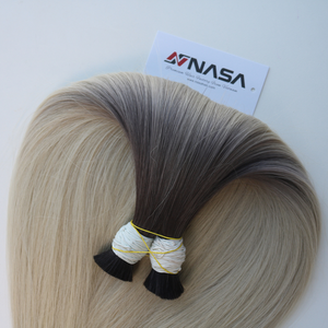 Extension de cheveux en vrac prix usine sans enchevêtrement 100% extension de cheveux humains vietnamiens vierges de Nasa Hair remy - Product Image 2
