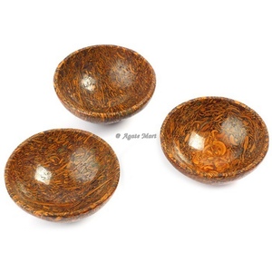 คริสตัลประดิษฐ์ตัวอักษรชามพลอยธรรมชาติรักษาเรกิชามแกะสลักด้วยมือของตกแต่งบ้านทางจิตวิญญาณซื้อออนไลน์ร้านคริสตัล - Product Image 2