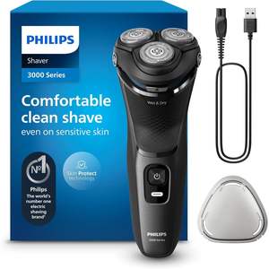 Afeitadora Eléctrica Inalámbrica para Hombre, Uso en Seco y Húmedo, Triple Cuchilla, IPX7, Afeitadora Rotatoria con Recortador de Barba Extraíble, Lavable, para Uso en Autocaravanas - Product Image 1