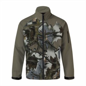 Vente en gros Veste de chasse personnalisée Veste tactique camouflage Veste de chasse coupe-vent softshell légère d'hiver pour homme - Product Image 5