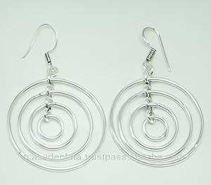 CASA DE PLATA Grossiste Fabrication Boucles d'oreilles en argent sterling 925 Boucles d'oreilles à la mode plaquées argent pour mariage, cadeau ou fête - Product Image 3