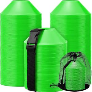 Cônes de marquage de vitesse pour l'entraînement au football, en PVC souple et HDPE, personnalisés, numérotés, écologiques - Product Image 1