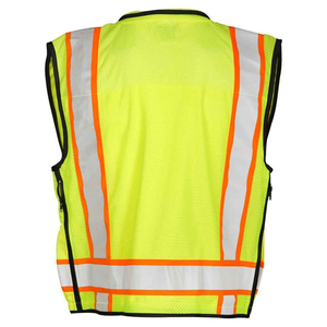 Chaleco de Seguridad para Ingenieros de Construcción con Logotipo, Chaleco Reflectante de Alta Visibilidad con Franjas de Advertencia para Hombre, el Mejor Chaleco de Seguridad - Product Image 3