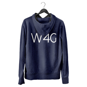 W4G personnalisé 100% coton tricoté solide polaire pull sweats à capuche hommes sérigraphie avant printemps porter anti-rides - Product Image 6