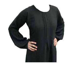 Abaya plisada de diseño para mujer, algodón orgánico, resistente a los rayos UV, material de bambú ecológico, estilo largo y modesto, tasa razonable - Product Image 1