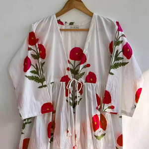 Parfait qualité coton Western femmes tendance court indien Kurti Kurta main bloc court Kurta Kurtis pour femmes robes pour la fête - Product Image 1