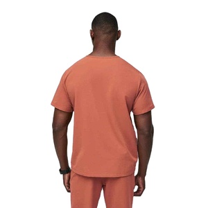 High Grade Anti Wrinkle <b>Scrub</b> <b>Set</b> Breathable Combed Cotton Skin Friendly Medical Attire Hospital Uniform For Men - Product Image 2