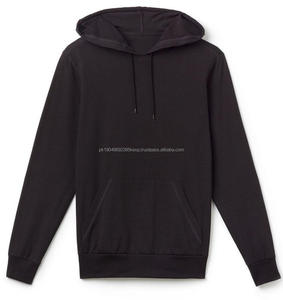 Sweat à capuche à manches courtes en coton 100% imprimé sur mesure pour hommes et femmes, pull de printemps - Product Image 3