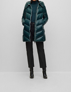 Veste d'hiver chaude imperméable, coupe-vent et respirante pour femme, avec col et manches amovibles, qualité supérieure, en coton matelassé. - Product Image 1
