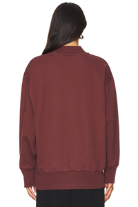 Women's Casual Winter Long Sleeve Fleece Knitted Pullover Sweater with High Collar <b>Mock</b> <b>Neck</b> and Front Logo-Comfortable <b>Tops</b> - Product Image 4