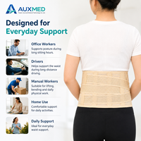 Ceinture de soutien lombaire ajustable et respirante pour adultes, antidérapante, avec fermeture auto-agrippante, pour le soin de la santé