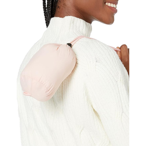 Women's Winter Puffer Jacket With Hooded and Zipper Cotton-Filled Breathable <b>Fabric</b> Coat Puffer Jacket - Product Image 3